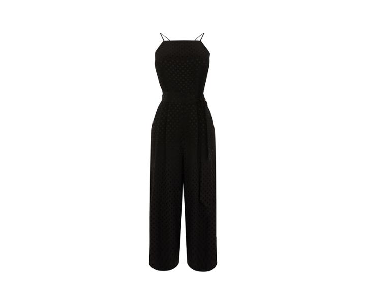 Oasis Jacquard Spot Jumpsuit