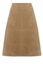 Oasis Suede A Line Midi Skirt