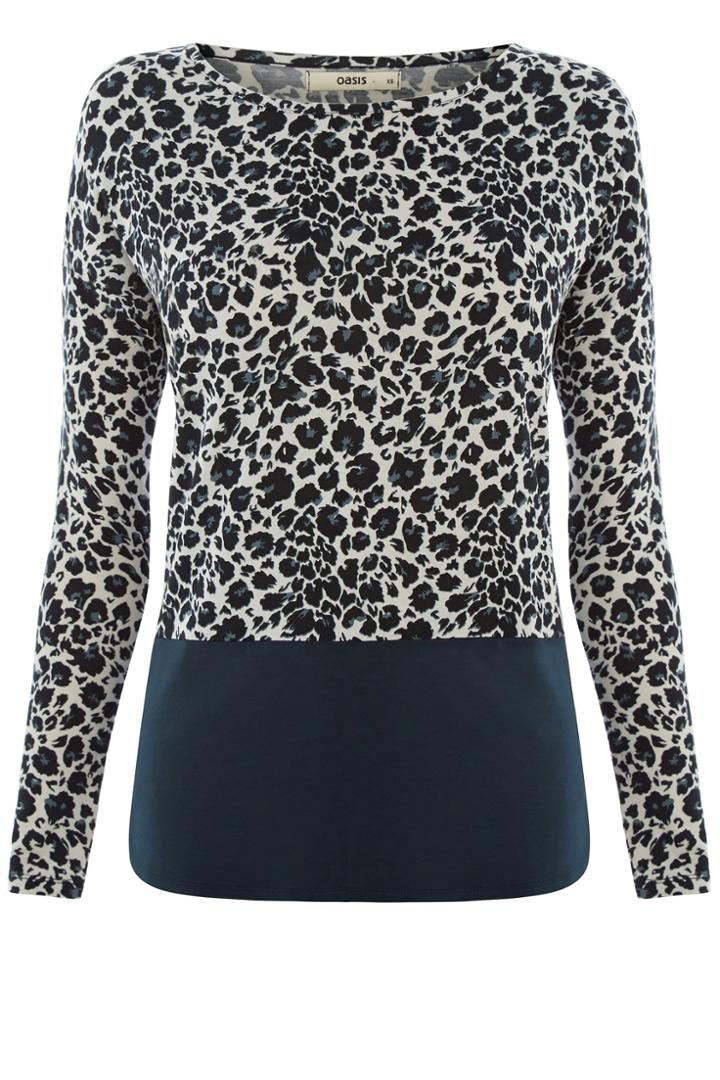 Oasis Animal Print Warm Handle Sweat