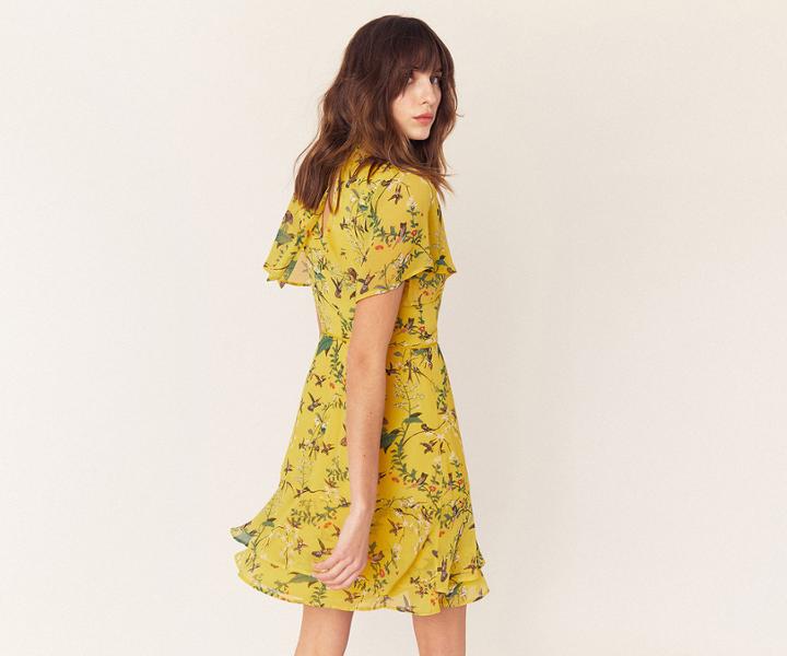 Oasis Tiered Print Skater Dress