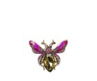 Oasis Gemstone Bug Brooch