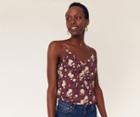 Oasis Rose Floral Button Cami
