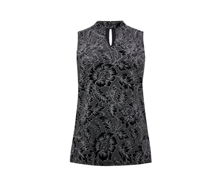Oasis Ntu Lace Glitter Velvet Top