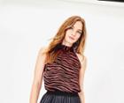 Oasis Tiger Stripe Bow Top