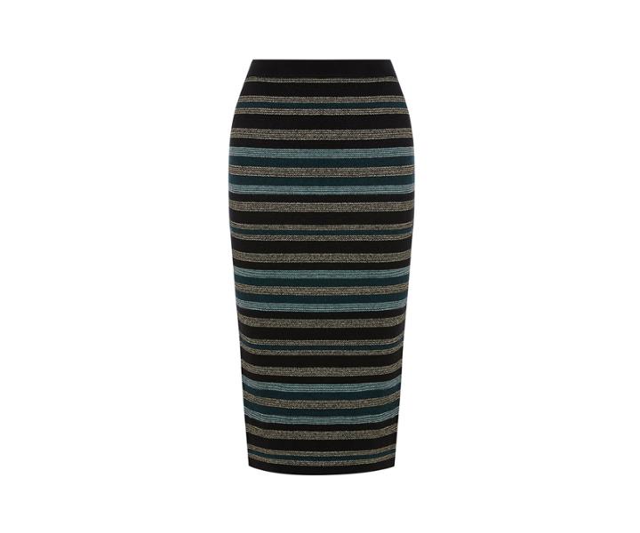 Oasis Cassie Ariel Stripe Skirt