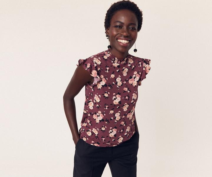 Oasis Erin Rose Shell Top
