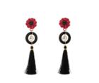 Oasis Flower Tassel Earrings