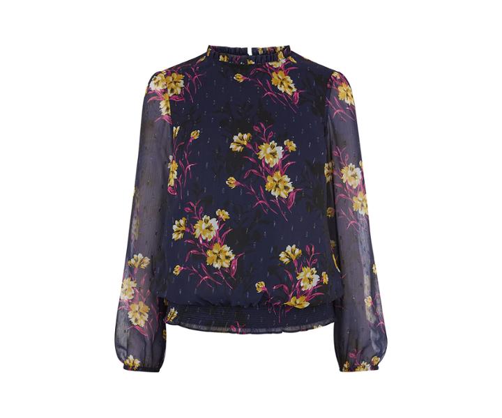 Oasis Exotique Shadow Floral Top