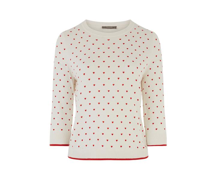 Oasis Curve Lorna Heart Jumper