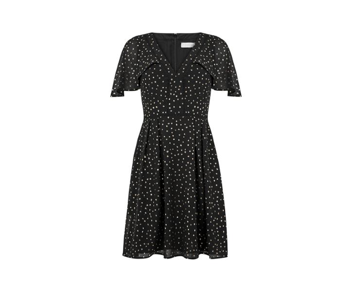 Oasis Glitter Spot Cape Back Skater