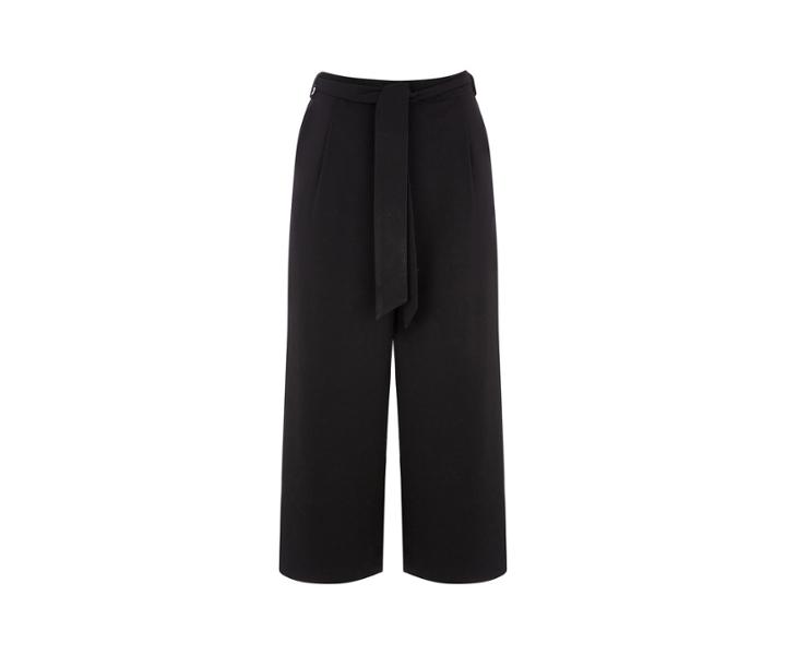 Oasis Plain Crop Wide Leg Trousers