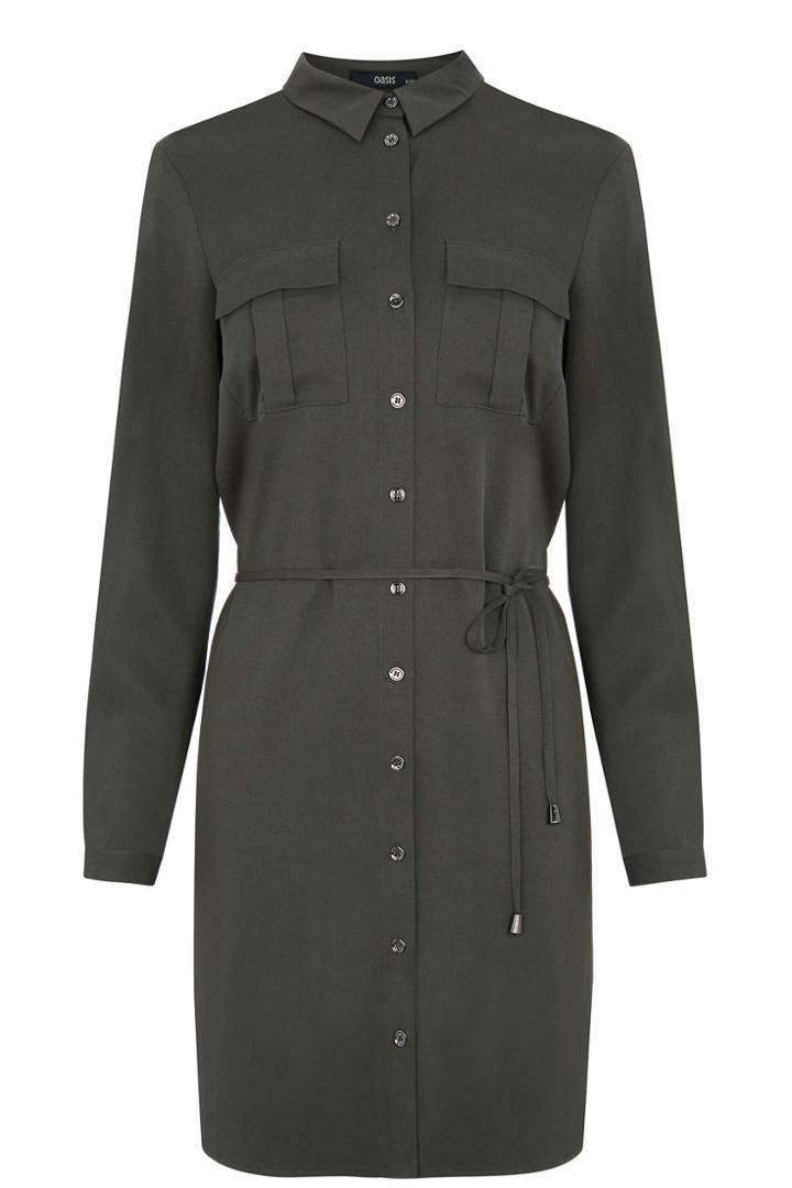 Oasis Twill Shirt Dress