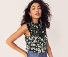 Oasis Daisy Lace Trim Shell Top