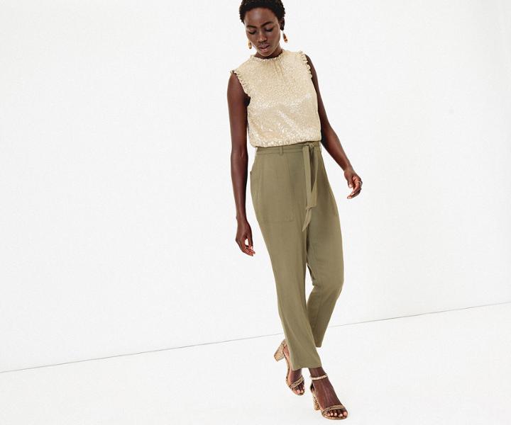 Oasis Leopard Foil Piecrust Top