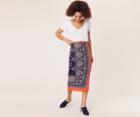 Oasis Paisley Print Midi Skirt