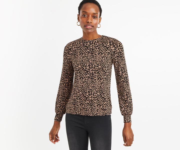 Oasis Leopard Print Sweat