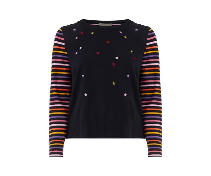 Oasis Curve Poppy Star Jumper