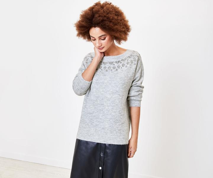 Oasis Sparkle Fairisle Jumper