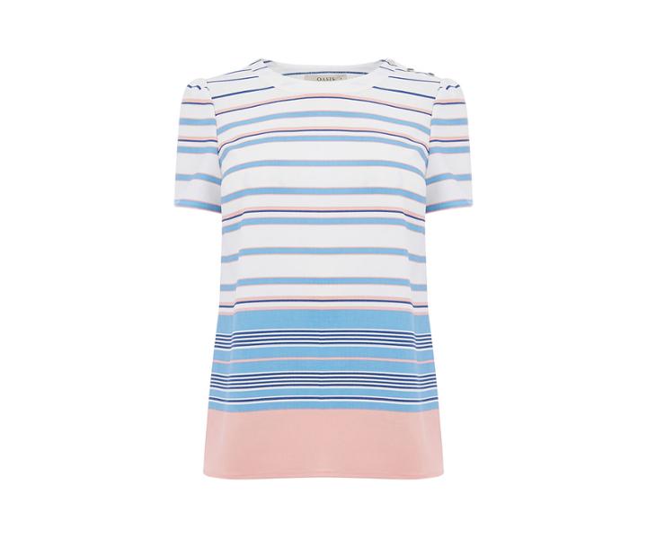 Oasis Pastel Stripe Tee