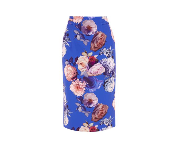 Oasis Rose Pencil Skirt