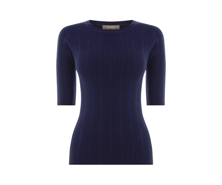 Oasis Riley Rib Crew Neck Jumper