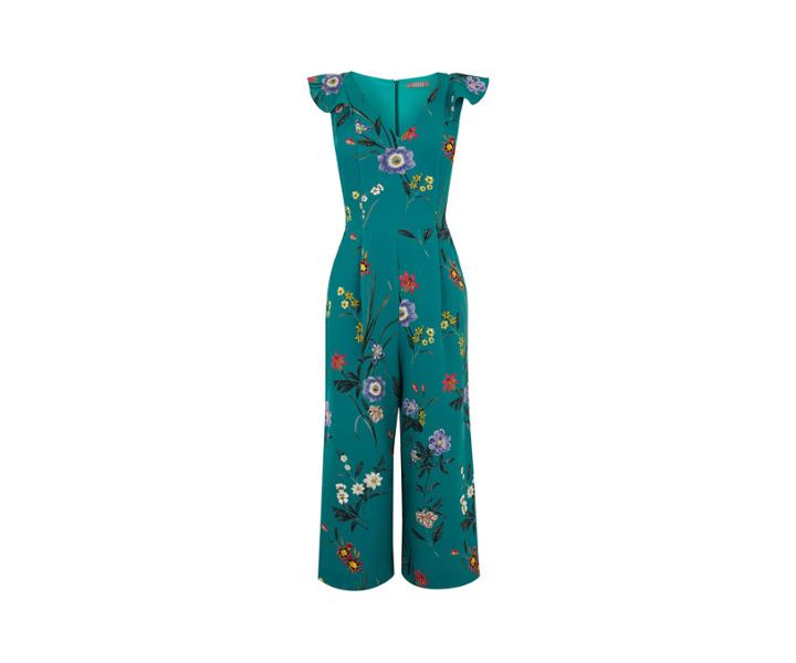 Oasis Floral Frill Jumpsuit
