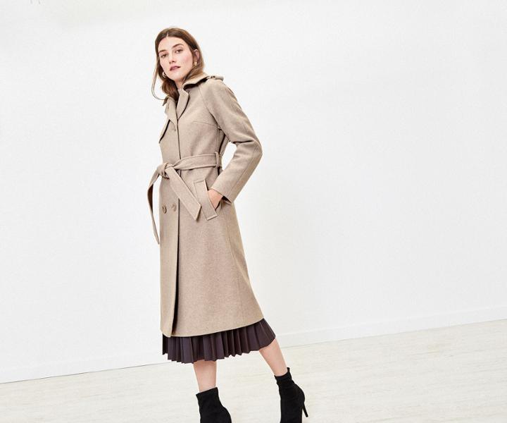 Oasis Double Breasted Trench