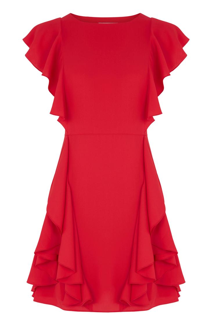 Oasis Side Frill Skater Dress