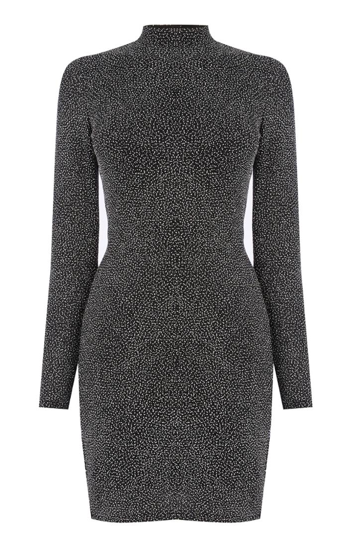 Oasis Glitter High Neck Dress