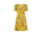 Oasis Floral Ruched Tea Dress