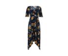 Oasis Bram Print Hanky Hem Dress