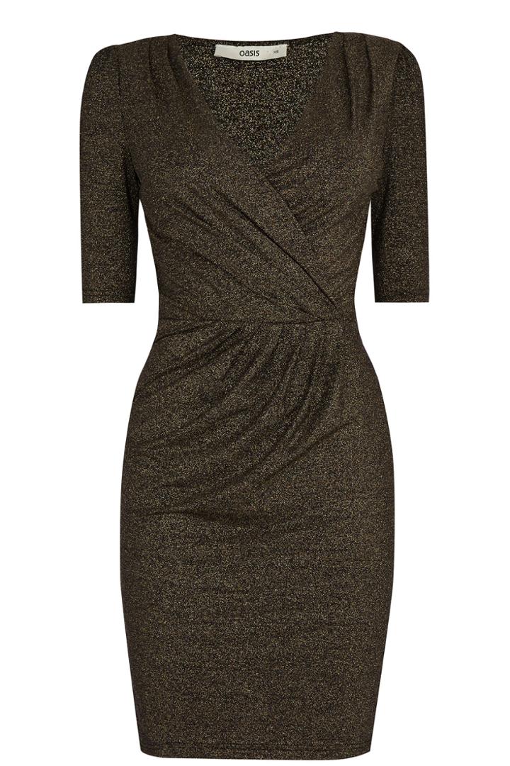 Oasis Romana Lurex Dress
