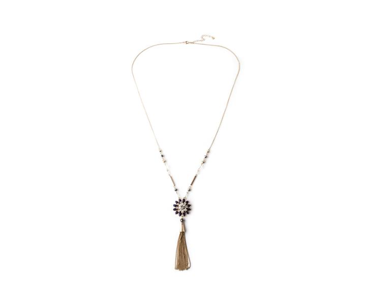 Oasis Long Flower Pendant