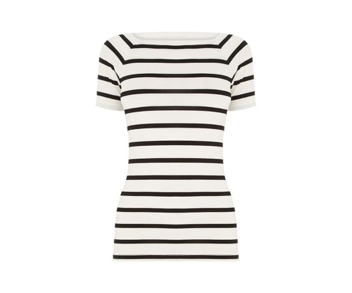 Oasis Stripe Square Neck Tee