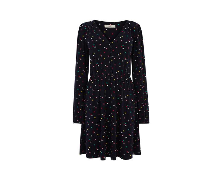 Oasis Star Button Skater Dress