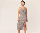 Oasis Ditsy Column Midi Dress