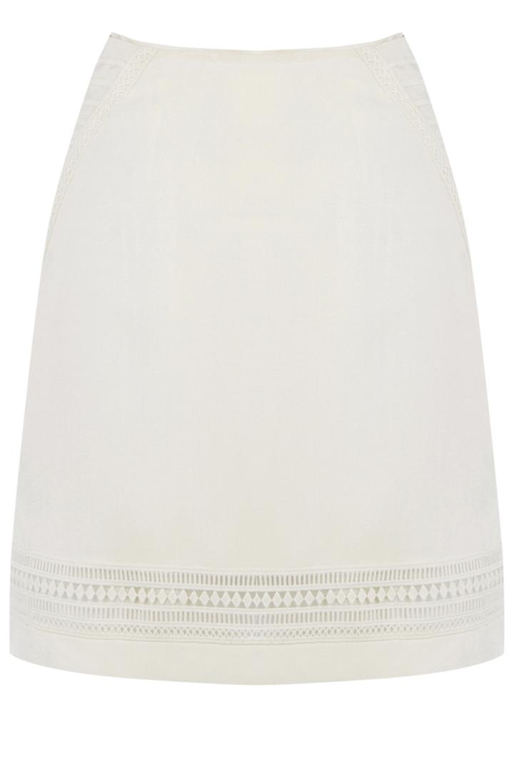 Oasis Lace Trim Skirt