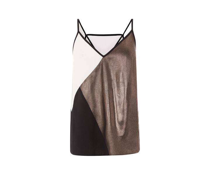Oasis Colour Block Metallic Cami