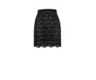 Oasis Ntu Lace Flocked Mini Skirt