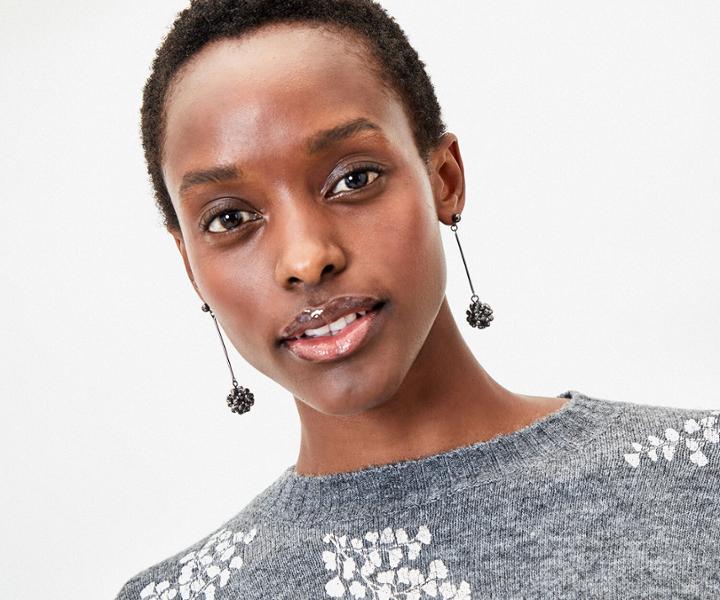 Oasis Metal Bead Stick Earrings