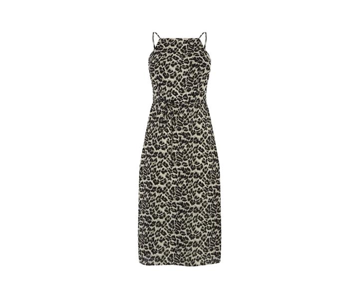 Oasis Animal Square Neck Dress