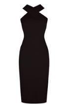 Oasis Cross Front Rib Tube Dress