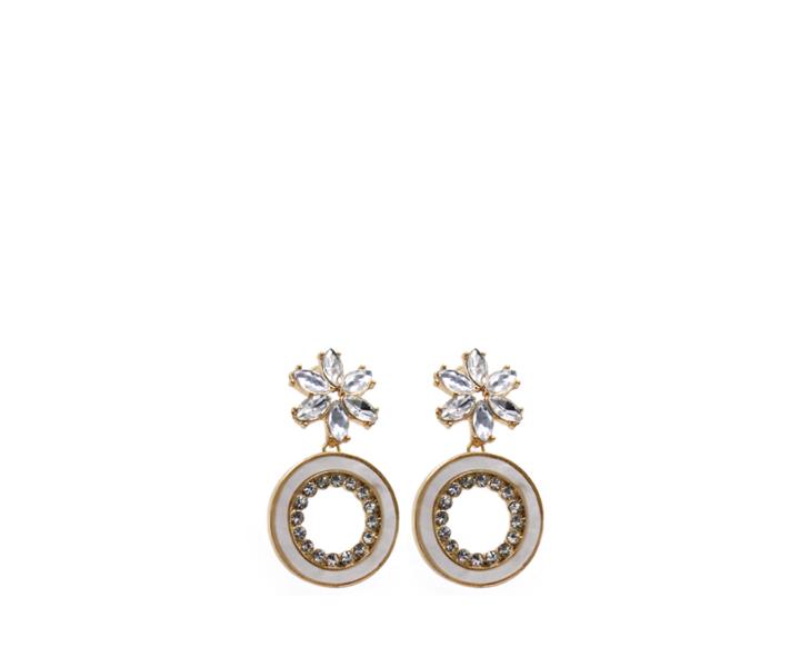 Oasis Shell Crystal Earrings