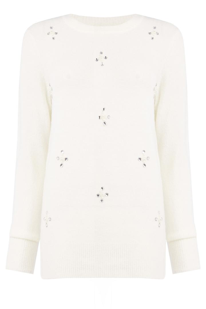 Oasis Pearl Embellished Jumper