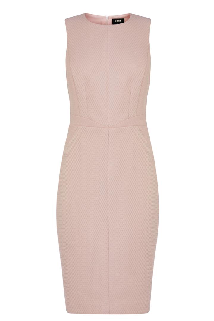 Oasis Honey Texture Pencil Dress