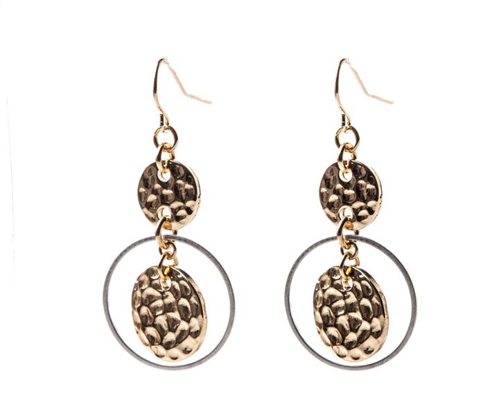 Oasis Coin Hoop Earrings