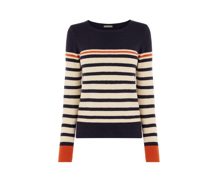 Oasis Kristie Stripe Crew Top