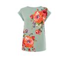 Oasis Rose Placement Lace Trim Tee