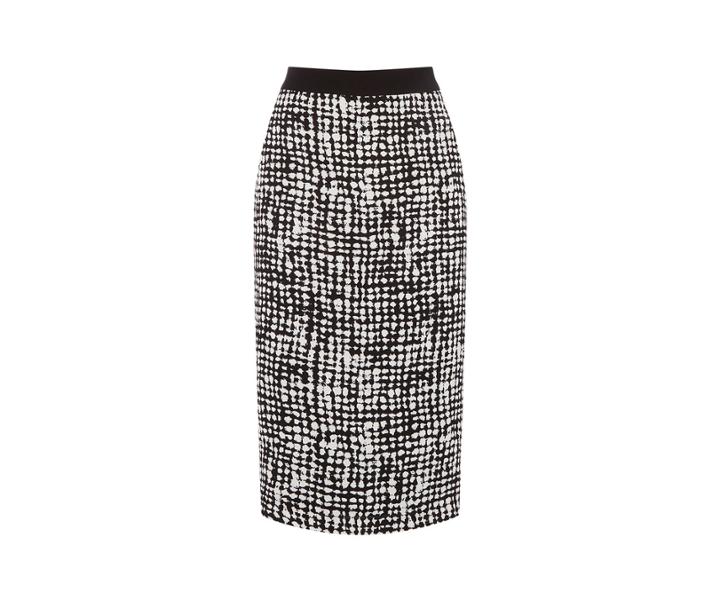 Oasis Texture Print Pencil Skirt