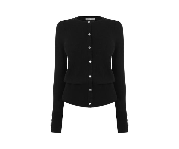 Oasis Metal Button Crew Cardi